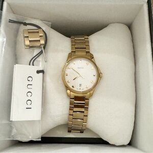 Gucci G-Timeless Bracelet Watch, 27mm Gold